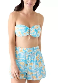 Swim Coverup Shorts with Drawstring