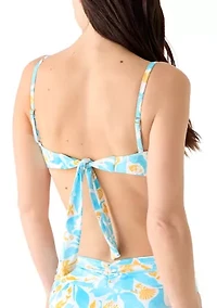 Bandeau Swim Top with Charm Details