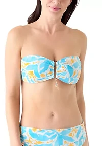 Bandeau Swim Top with Charm Details
