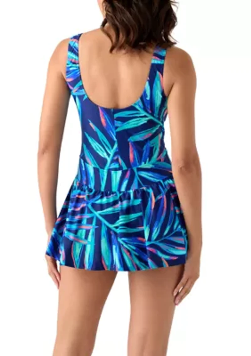 Women's Palm Leaves Swimdress