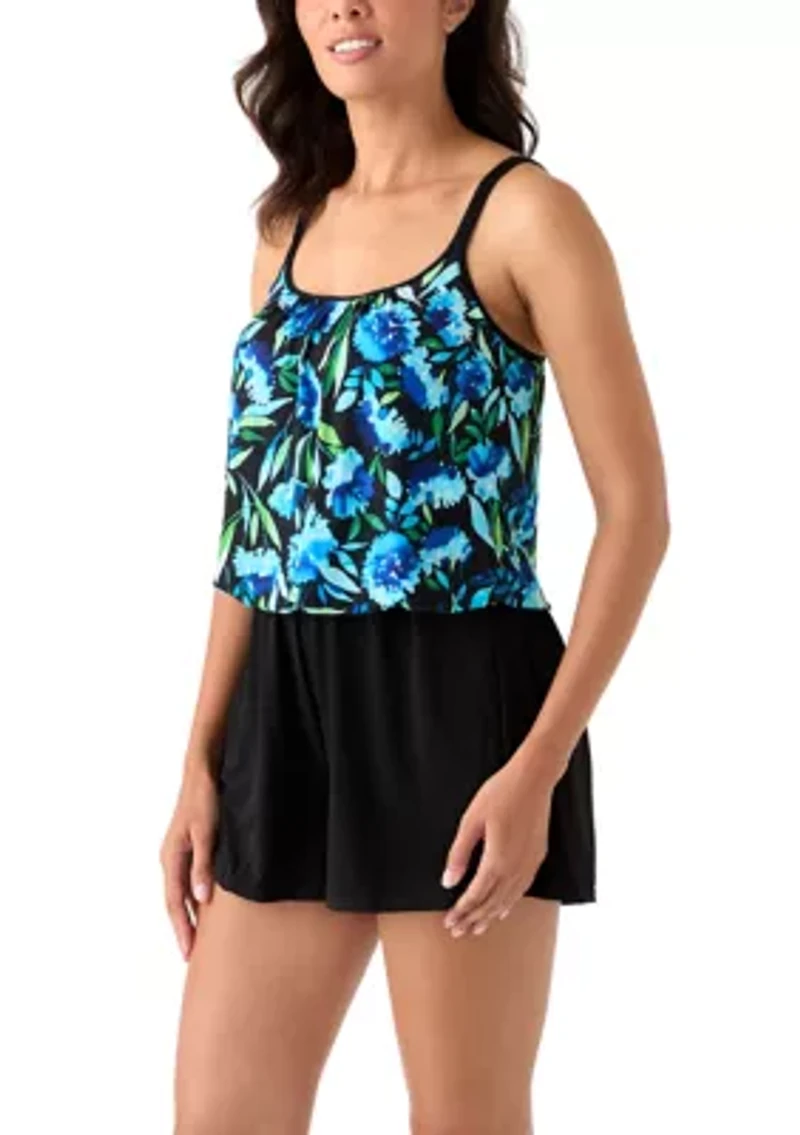 Women's Floral Print Swim Romper