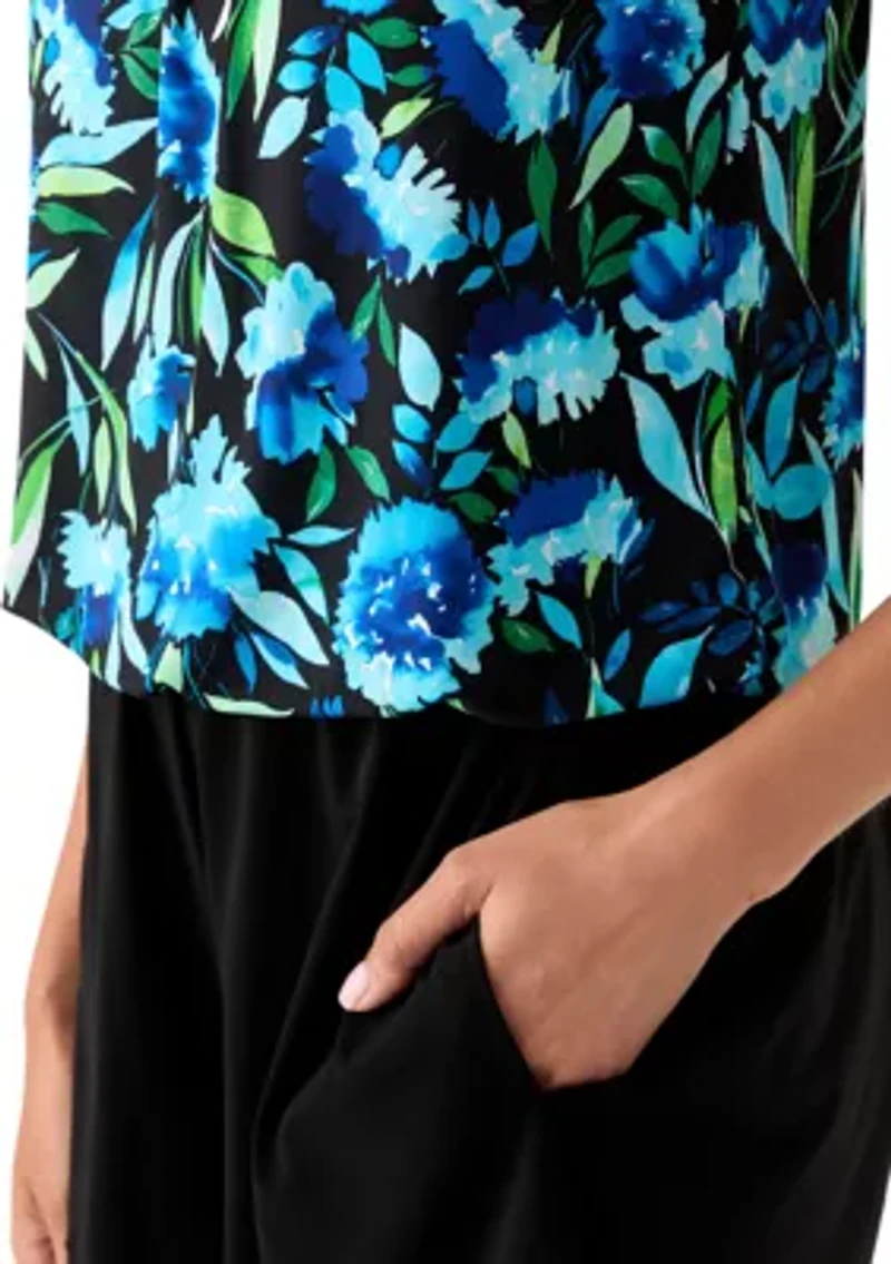 Women's Floral Print Swim Romper