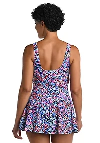 Burst Multi Empire Swim Dress