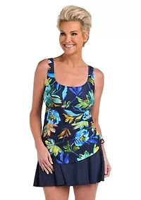 Indigo Vineyard Adjustable Tank Swimdress