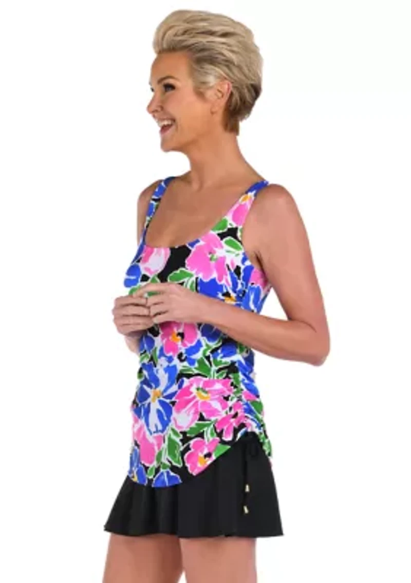 Summer Splash Adjustable Tank Swim Dress