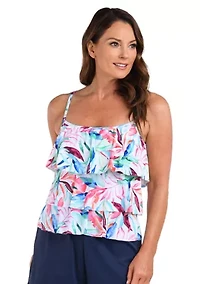Domenica Breeze Tiered Tankini Swim Top