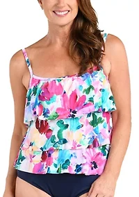 Spring Bouquet Triple Tiered Tankini