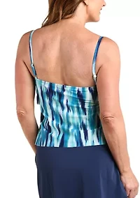 Crystal Double Tier Tankini Swim Top