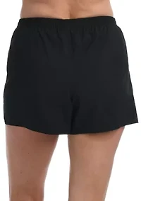 Solid Woven Swim Boardswim Shorts