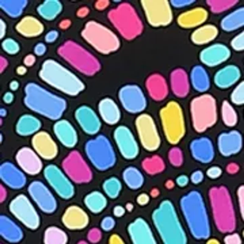 Plus Color Burst Flutter Tankini Swim Top