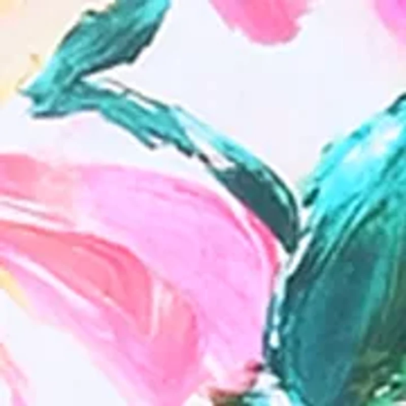 Plus Spring Bouquet Floral Triple Tiered Tankini Swim Top