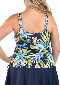 Plus Island Serenity Skirtini Swimdress