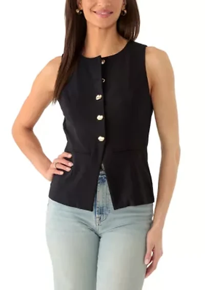 Women's Button Up Vest