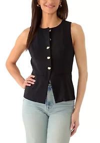 Women's Button Up Vest