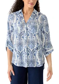 Women's Top Collared Shirt