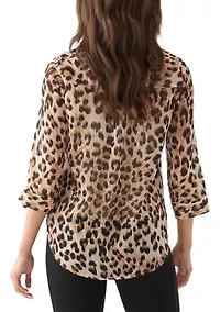 Women's Animal Print Portofino Top