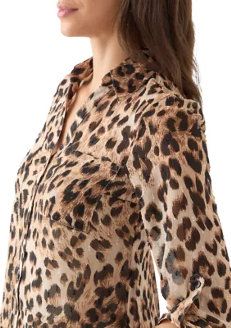 Women's Animal Print Portofino Top