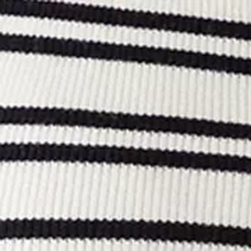 Women's Sleeveless Collared Striped Knit Top