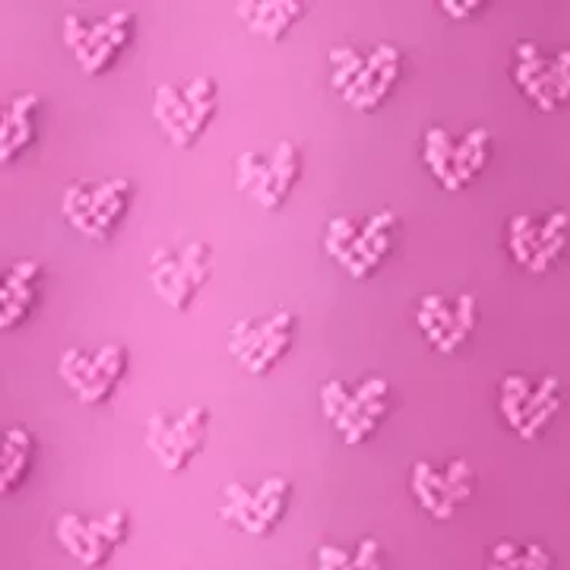 Women's Pink Heart Printed Flowy Blouse