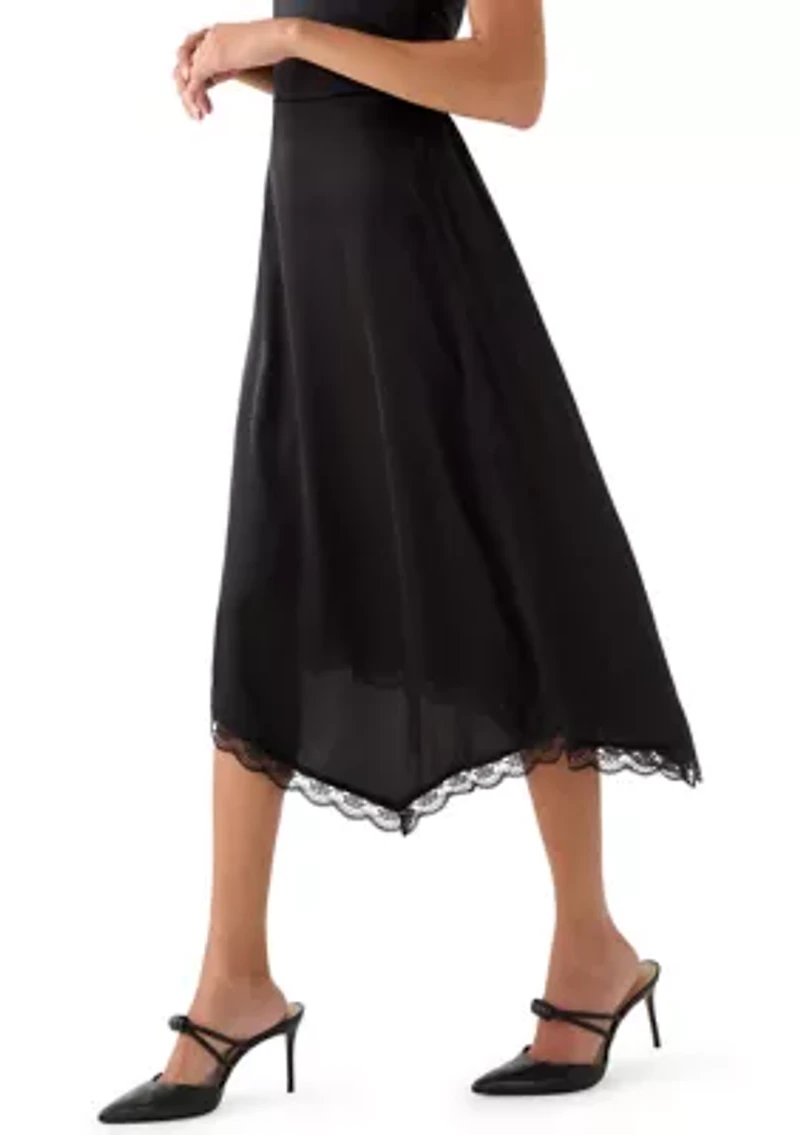 Women's Asymmetrical Midi Skirt