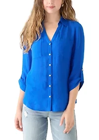 Women's 3/4 Sleeve Solid Portofino Shirt