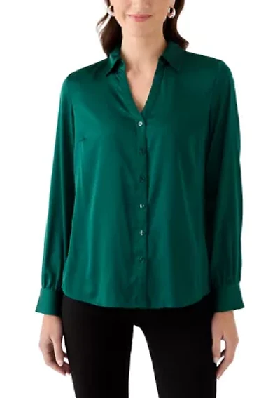 Women's Silk Portofino Long Sleeve Shirt