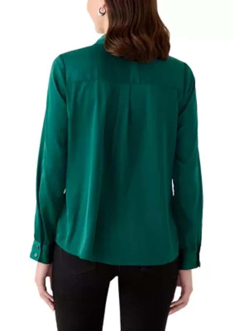 Women's Silk Portofino Long Sleeve Shirt