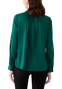 Women's Silk Portofino Long Sleeve Shirt