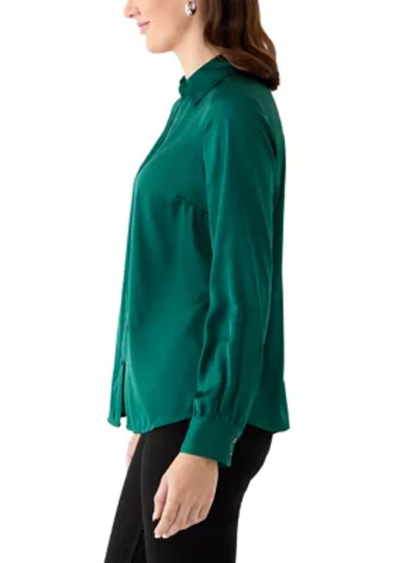 Women's Silk Portofino Long Sleeve Shirt
