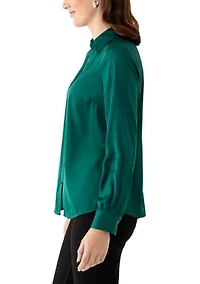 Women's Silk Portofino Long Sleeve Shirt