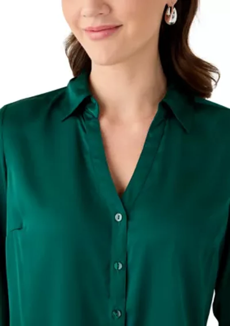 Women's Silk Portofino Long Sleeve Shirt