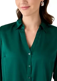 Women's Silk Portofino Long Sleeve Shirt