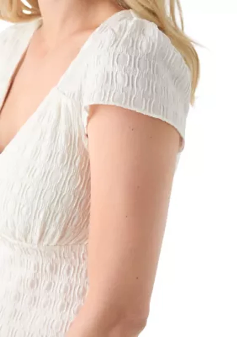 Women's Lace V-Neck Knit Top