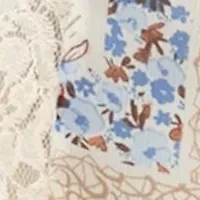 Women's Floral Print Peasant Top