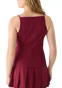 Women's Chalk Striped Suiting Woven Set