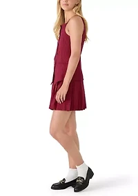 Women's Chalk Striped Suiting Skirt Set