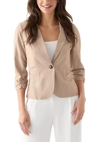 Women's Pinstripe Blazer
