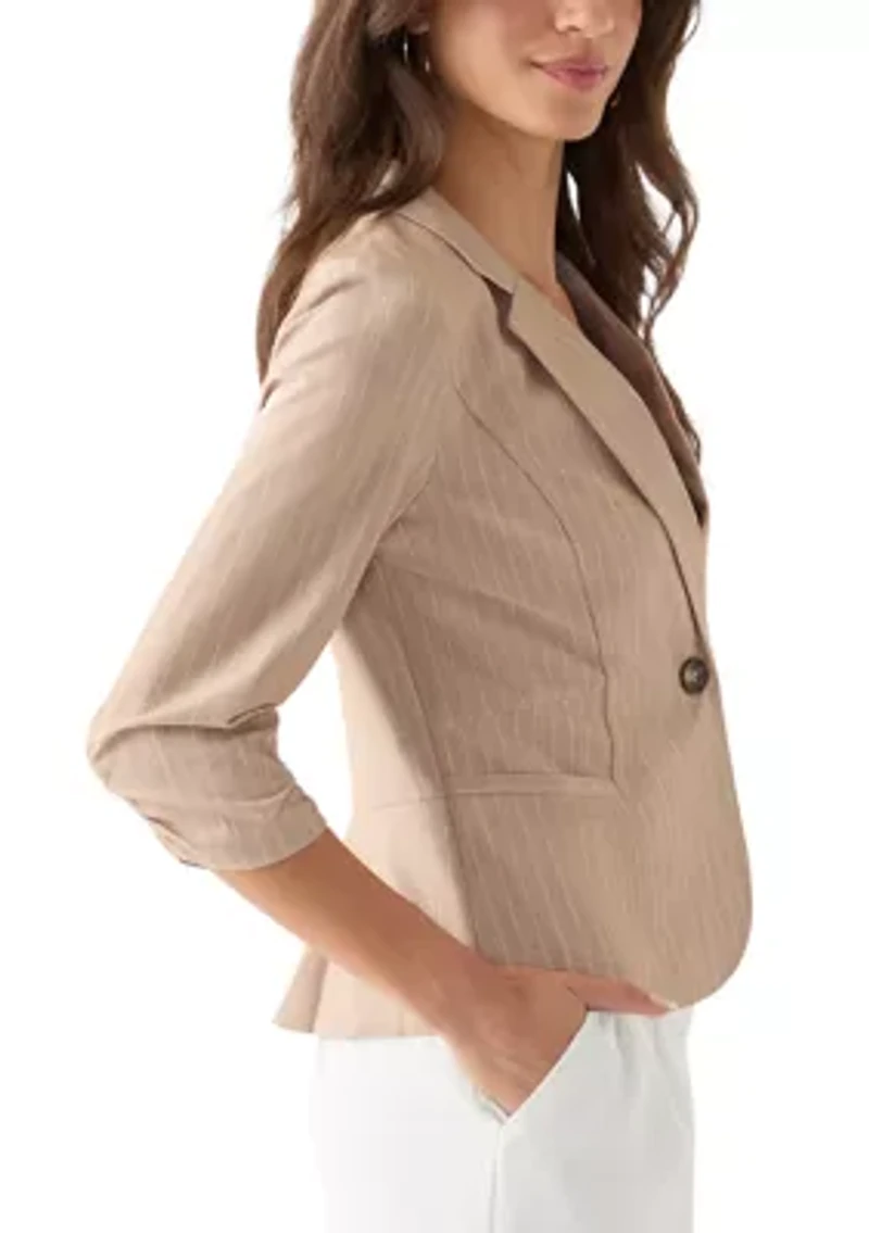 Women's Pinstripe Blazer