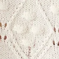 Women's Long Sleeve Crochet Sweater