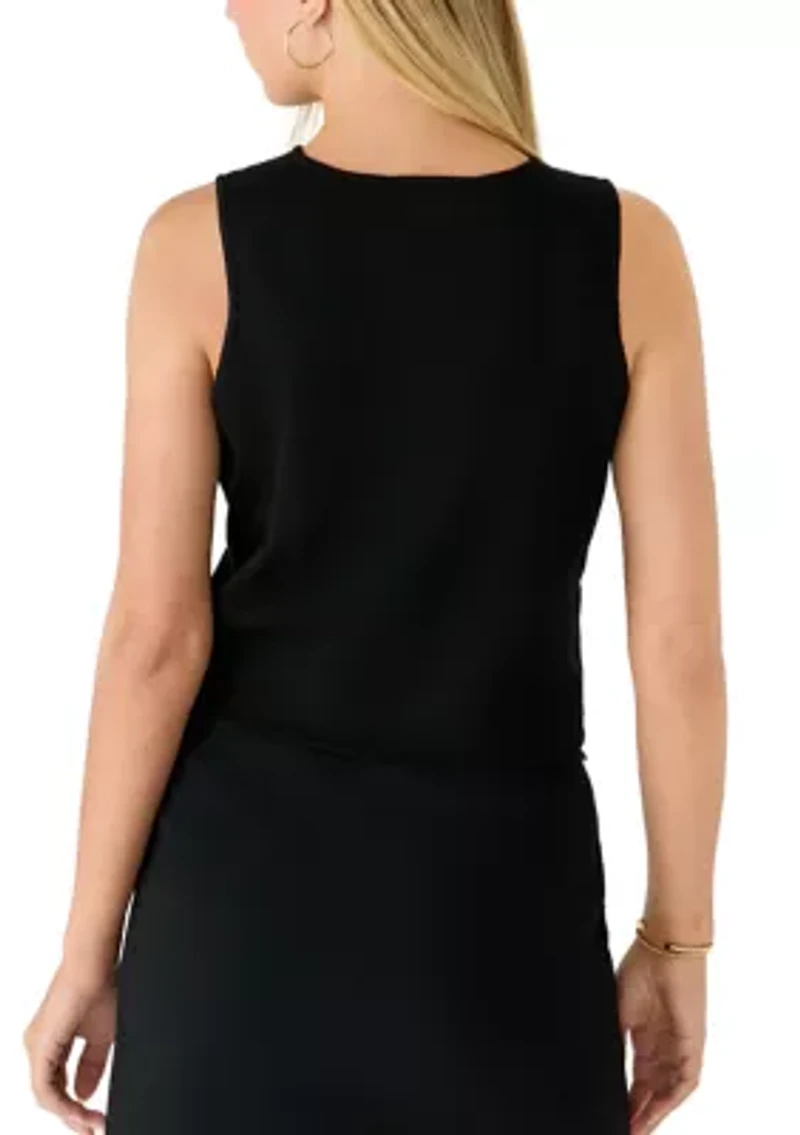 Women's Sleeveless Button Up Vest