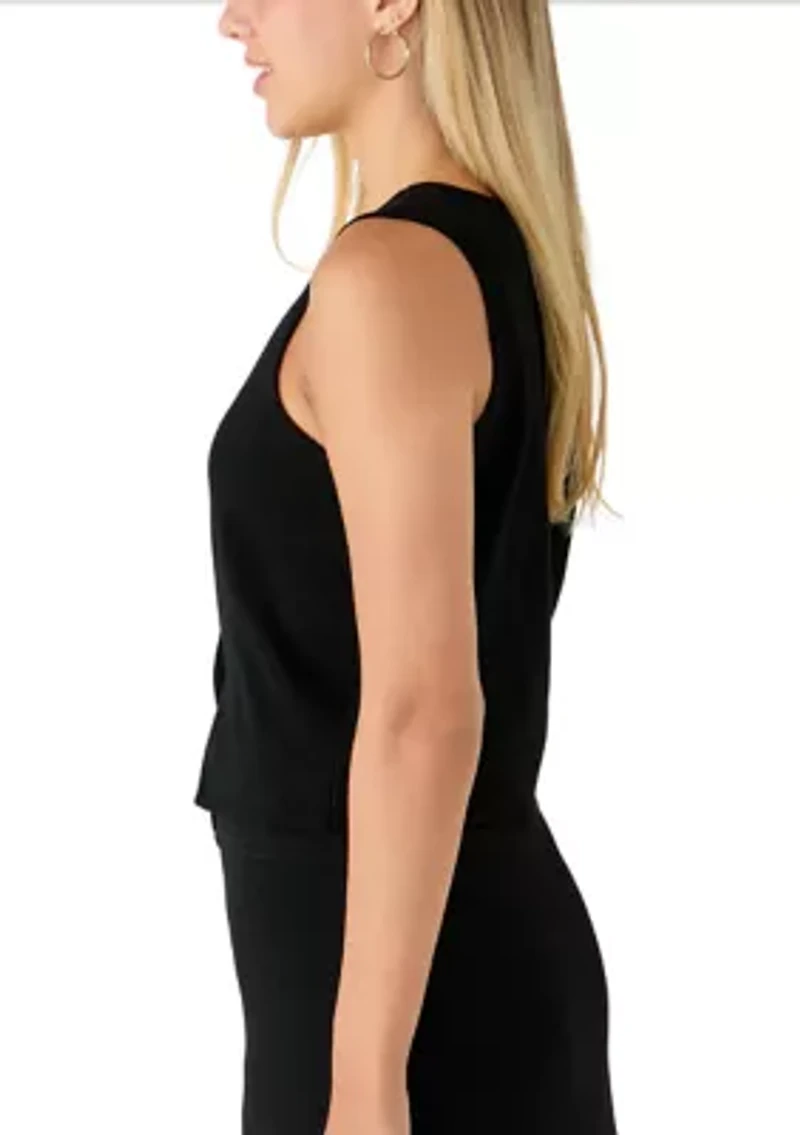 Women's Sleeveless Button Up Vest