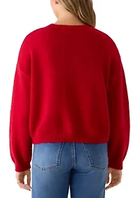 Women's Floral Embroidered Sweater