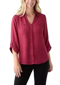 Women's Roll-Tab Portifino Button-Down Top