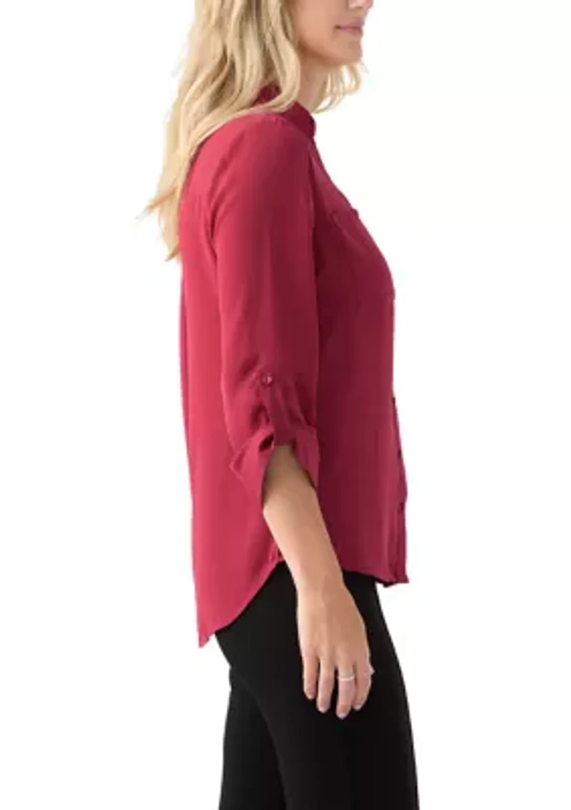 Women's Roll-Tab Portifino Button-Down Top
