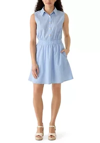 Women's Sleeveless Bubble Shirtdress