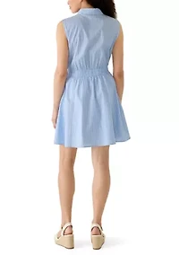 Women's Sleeveless Bubble Shirtdress