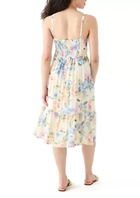 Women's Sleeveless Printed Corset Dress