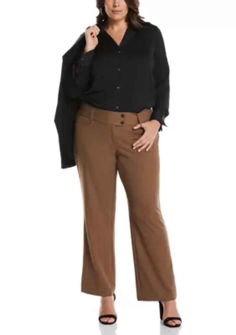 Plus Curvy Fit Bootcut Pants