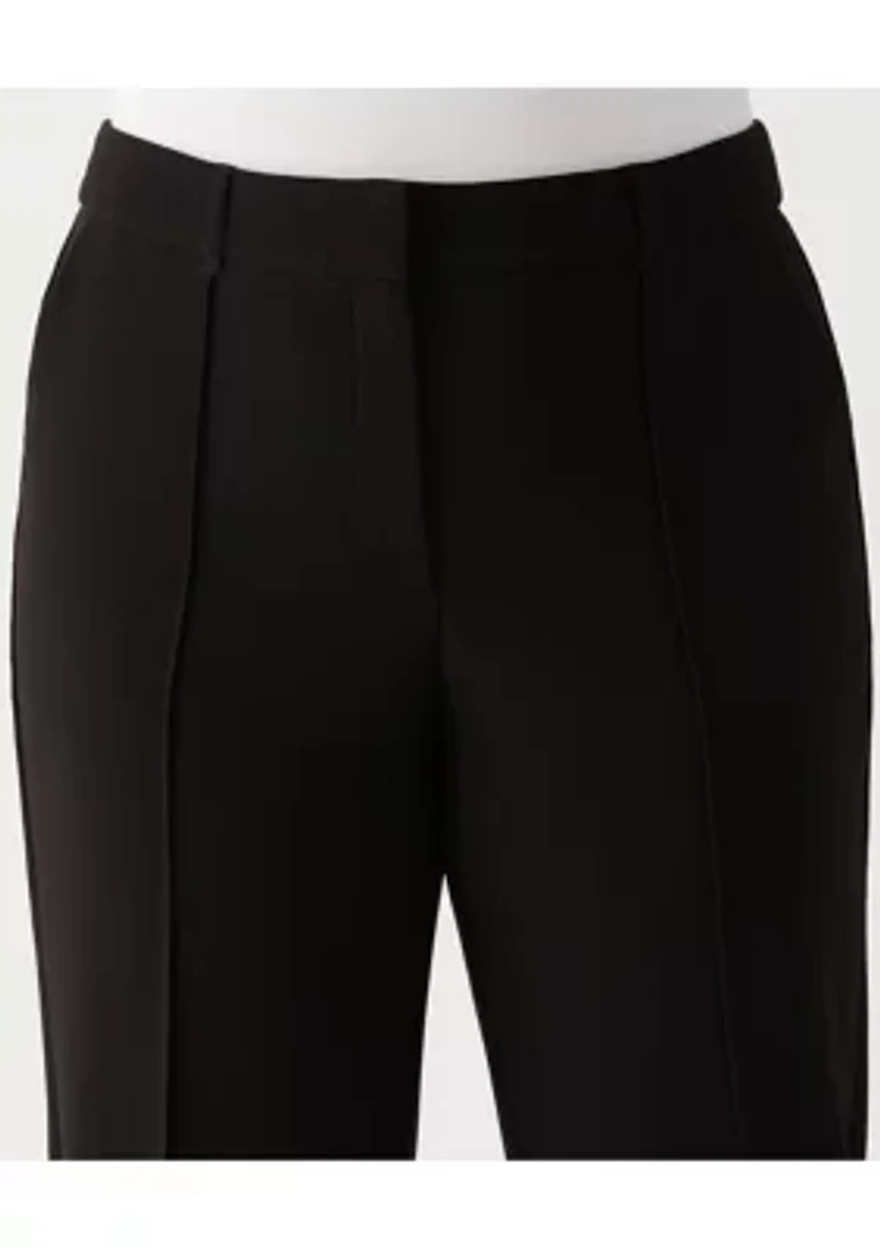 Plus Straight Leg Pintuck Pants