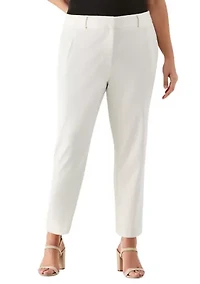 Plus Straight Leg Ankle Pants
